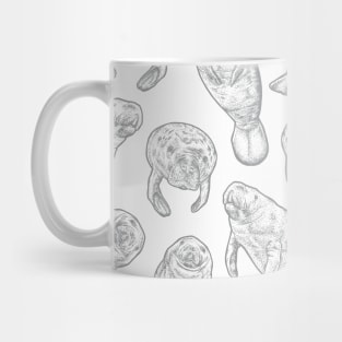 Manatee Pattern - Ultimate Gray Mug